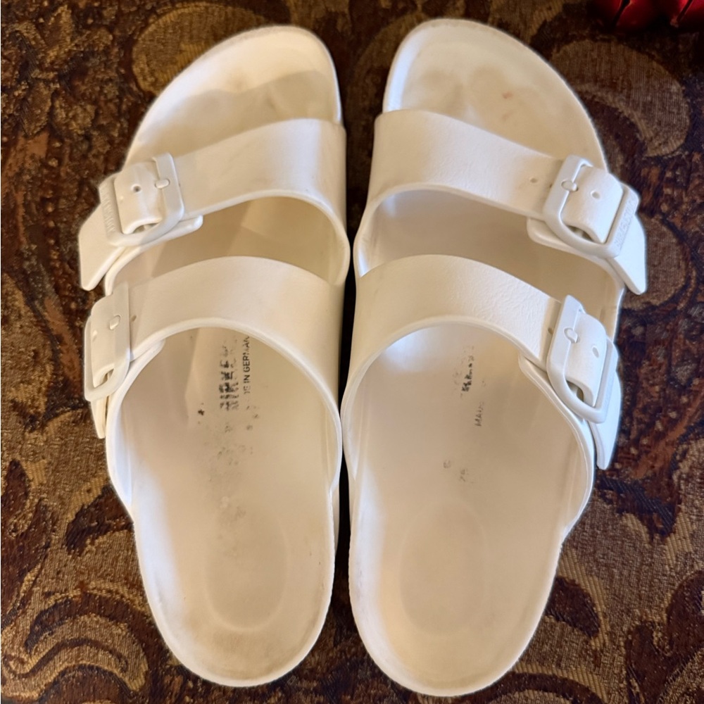 Berkenstock White Double Strap Sandals